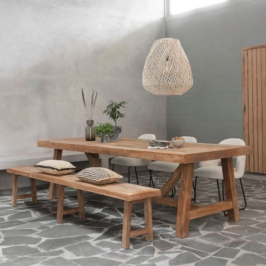 Mesa de Comedor de Madera de Mango | 200cm