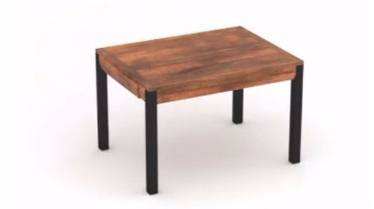 Mesa de Comedor Extensible en Madera de Acacia (160-220x90x76cm)