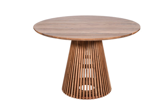 Mesa de Comedor Redonda de Madera de Acacia | 120x120cm