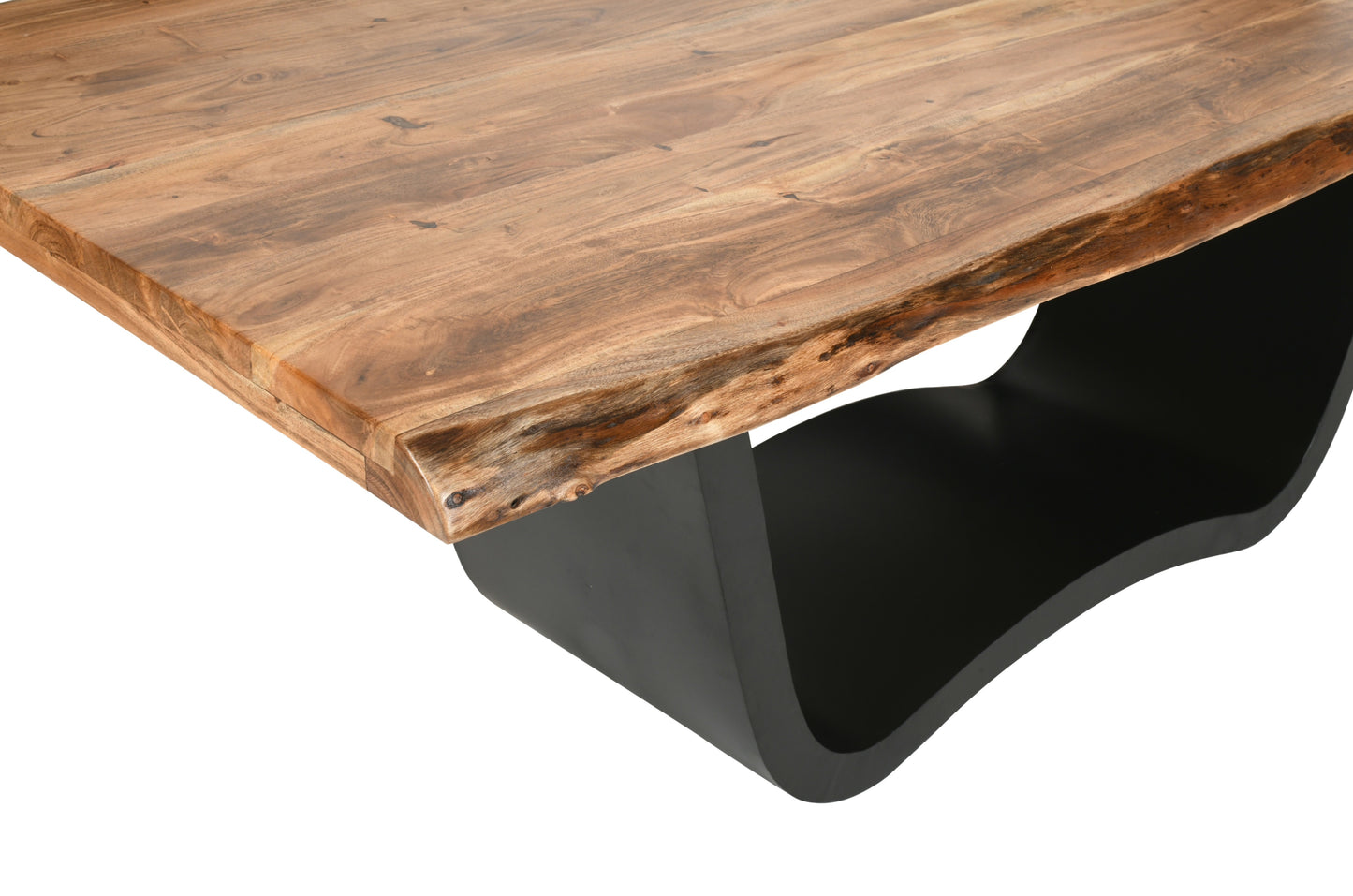 Mesa de Comedor de Madera de Mango con Patas de Metal | 220cm