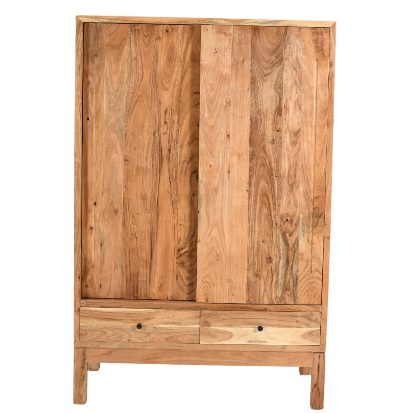 Armario de Madera de Acacia con 2 Puertas