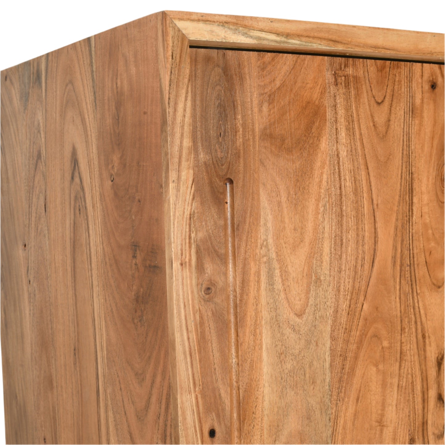 Armario de Madera de Acacia con 2 Puertas